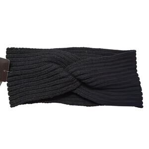 Torrid Women's Black Rib Knit Ear Warmers One Size Brand New